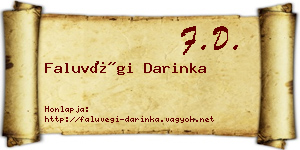Faluvégi Darinka névjegykártya